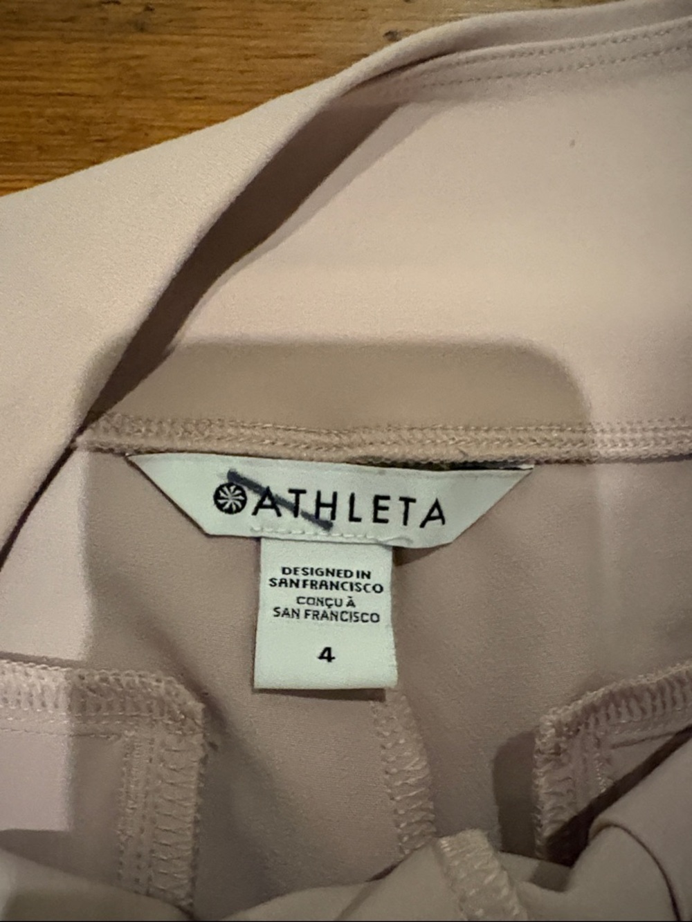 Athleta Endless High Rise Pants in dusty rose size 4 - Picture 2 of 4